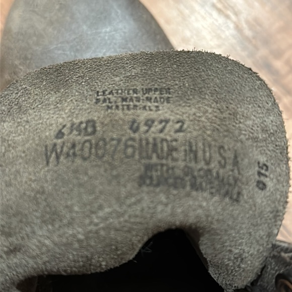 Wolverine 1000 mile boots genuine leather silver lace - Picture 9 of 9